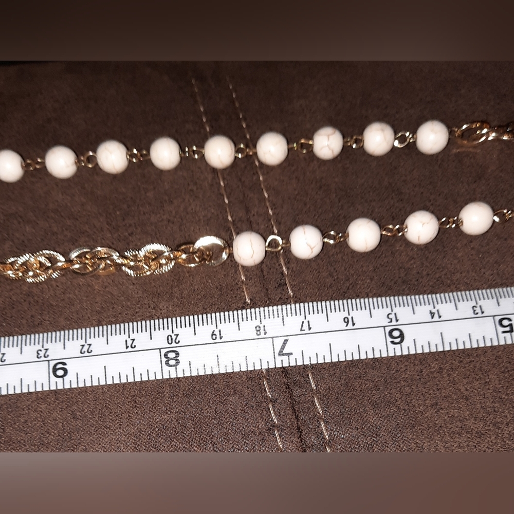 Buddha multi charm pendant gemstone bead goldtone necklace tassel Tribal - Picture 11 of 16